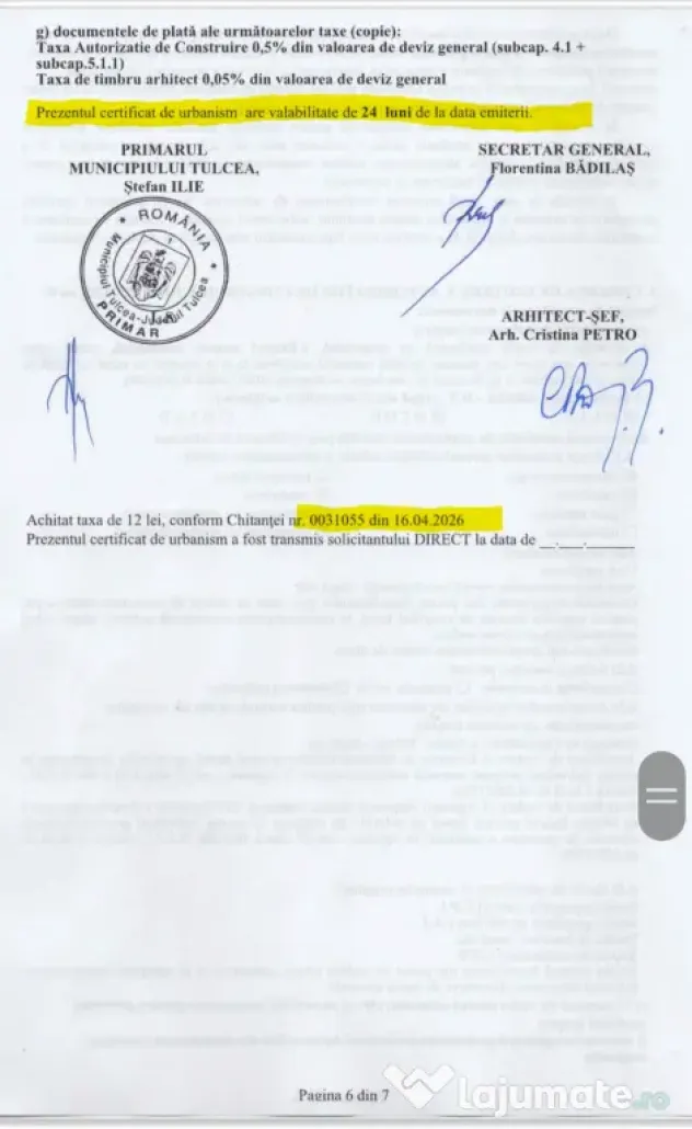 Vand teren intravilan
