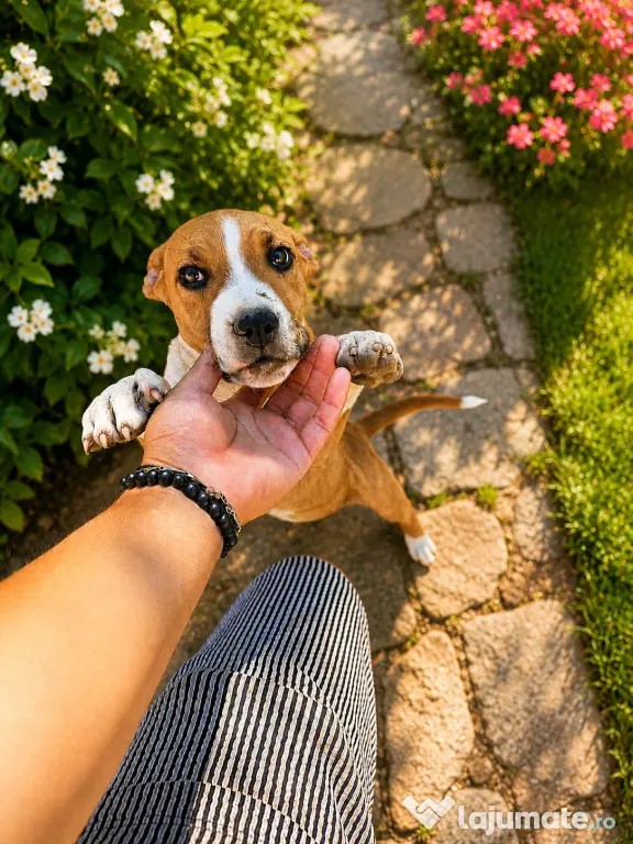 🐾 Pui Amstaff superbi, 3 luni