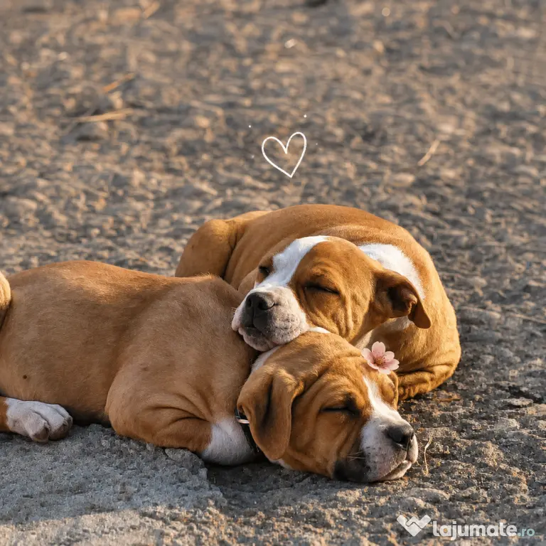 🐾 Pui Amstaff superbi, 3 luni