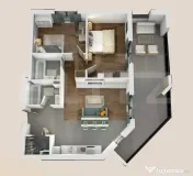 Apartament 3 camere, 2 bai, 75mp, 28mp terasa, zona Vivo