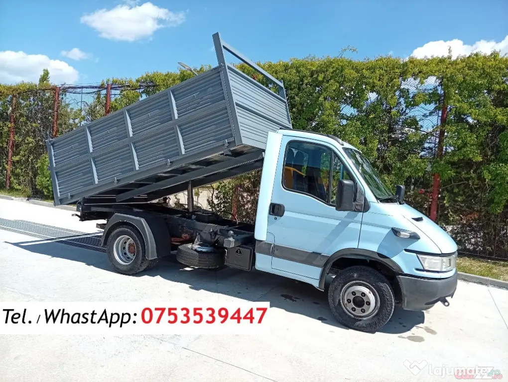 Autoutilitara Iveco Daily 65C15, an 2006, basculeaza pe 3 parti, maxim 6,5 tone