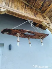Candelabre si lustre decor rustic 