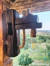 Candelabre si lustre decor rustic 