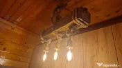 Candelabre si lustre decor rustic 