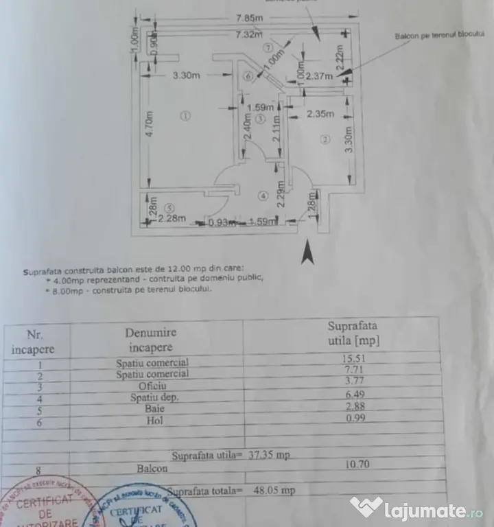 Apartament 2 camere - suprafata 49mp, confort 2, zona Viziru