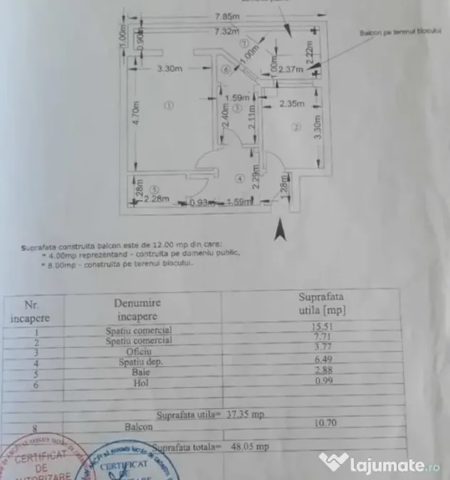 Apartament 2 camere - suprafata 49mp, confort 2, zona Viziru