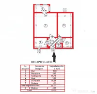 Ap. 2 cam. decomandat, 39 mp, et. 3, fara imbunat. zona Progresul II
