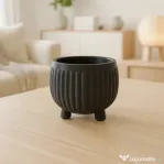 Ghiveci Decorativ Modern pentru Plante, stil Japandi, 12cm, Imprimare 3D