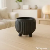 Ghiveci Decorativ Modern pentru Plante, stil Japandi, 12cm, Imprimare 3D 