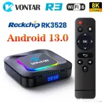 TV Box 4K Vontar R3 Android 13, RK3528 Quad Core, 4 GB RAM, 32 GB Stocare Wifi 6