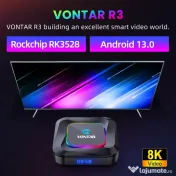 TV Box 4K Vontar R3 Android 13, RK3528 Quad Core, 4 GB RAM, 32 GB Stocare Wifi 6 
