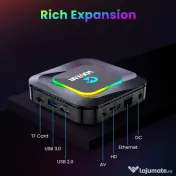 TV Box 4K Vontar R3 Android 13, RK3528 Quad Core, 4 GB RAM, 32 GB Stocare Wifi 6 
