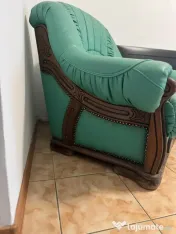 Set 2 fotolii piele verzi 