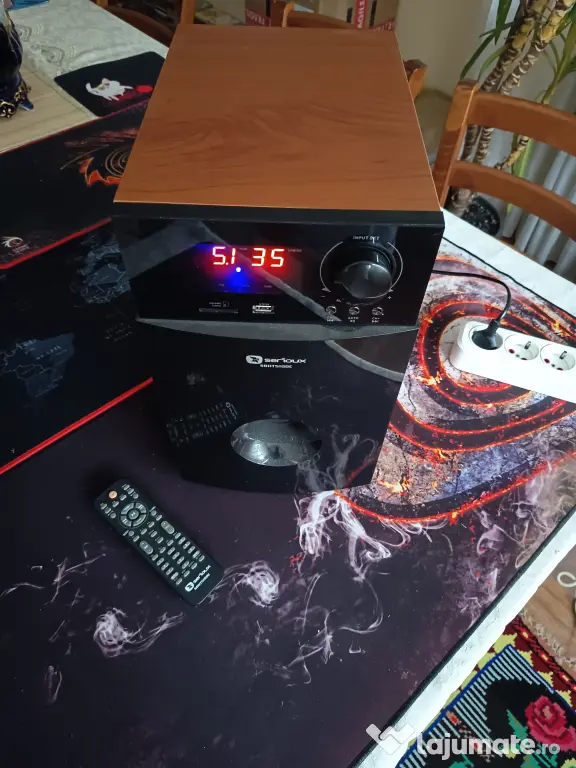 Subwoofer 50W USB SD Card + Telecomanda de la Sistem Boxe 5.1 Serioux HT5100C