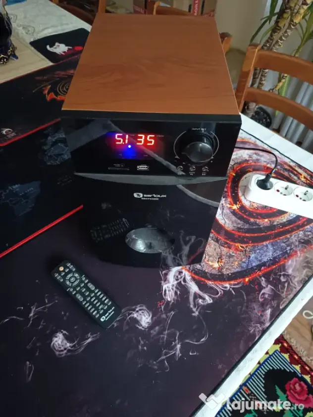 Subwoofer 50W USB SD Card + Telecomanda de la Sistem Boxe 5.1 Serioux HT5100C