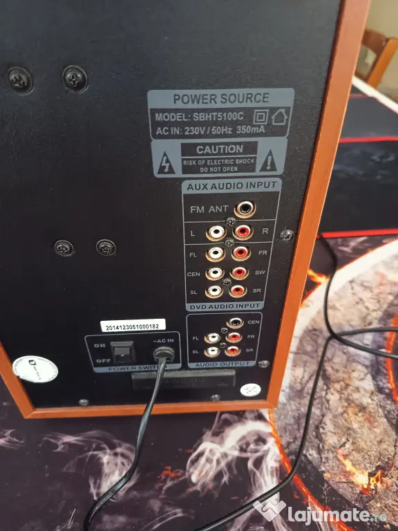 Subwoofer 50W USB SD Card + Telecomanda de la Sistem Boxe 5.1 Serioux HT5100C