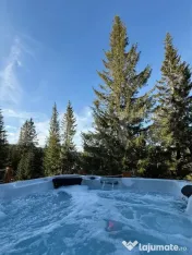 Cabana moderna A-Frame, jacuzzi, regim hotelier 