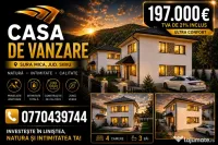 Casă Nouă 2026 în Șura Mică 4 Camere120 mp Utili + Pod 50mp PROPRIETAR