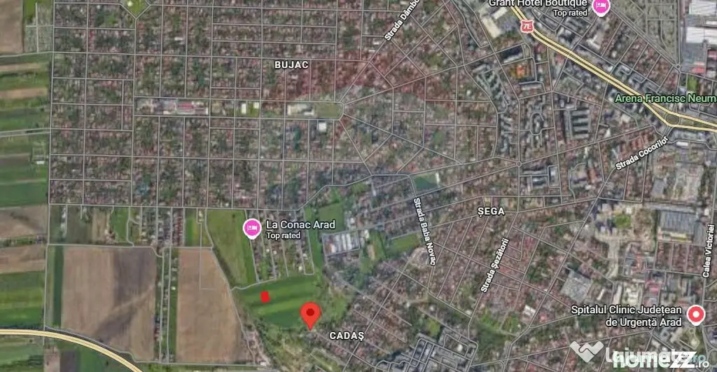Teren de 416 mp in zona Bujac, fs 17m, Cartier nou - Arad (Arad)