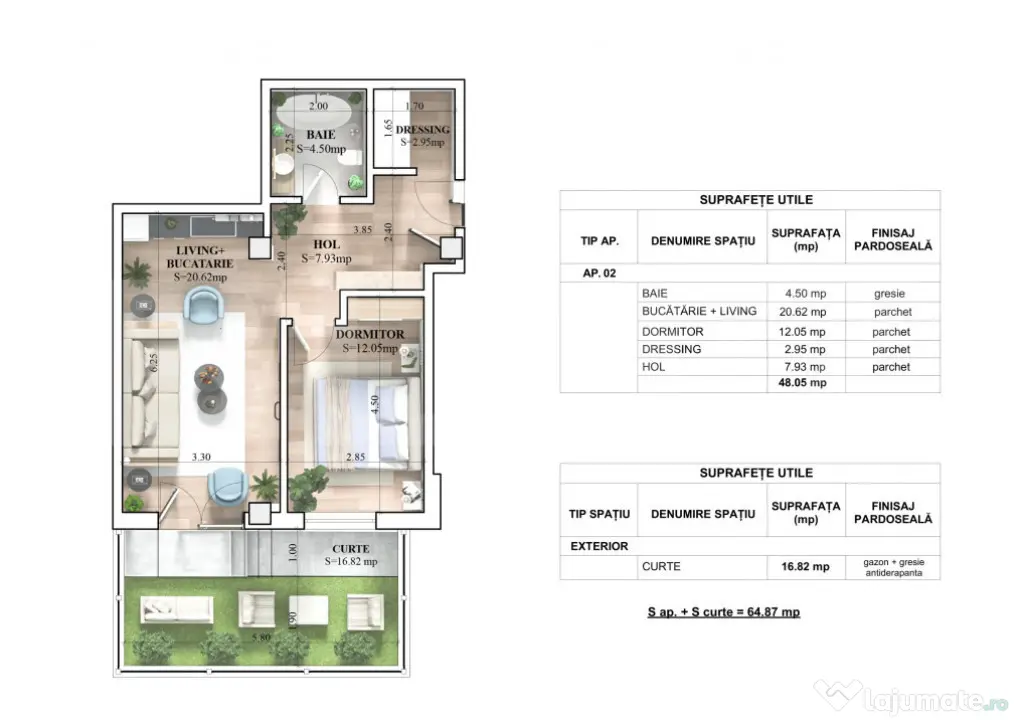 Apartament MODERN 2 camere intr un Complex Rezidential NOU l