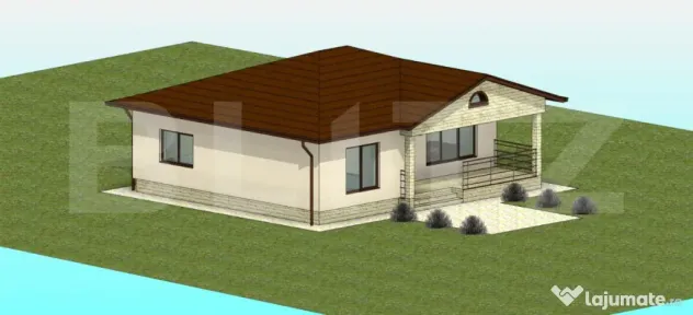 Casă la roșu, 110 mp, cu teren de 7 ari – Josenii Bârg?
