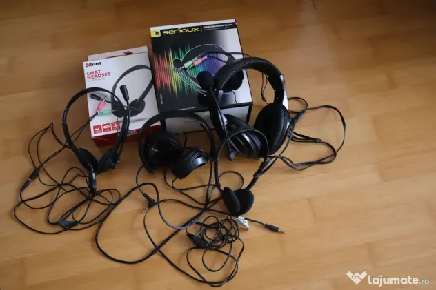 Lot casti audio multimedia - 4 bucati