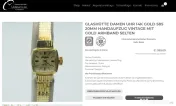 Ceas aur dama Glasshotte, Unisex Frederique Constant, Slava de masa