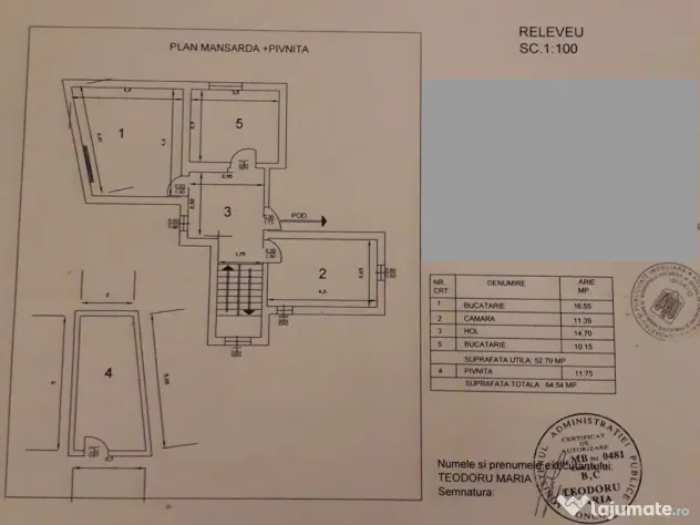 Piata Universitatii-Batistei: curte proprie 25mp