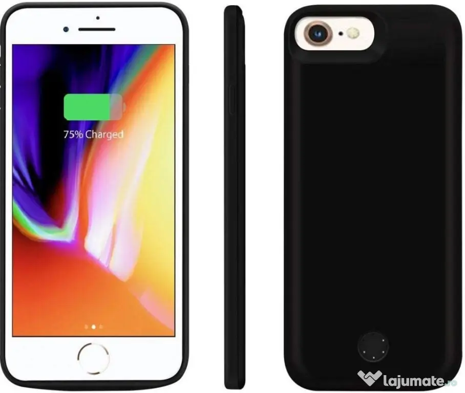 Husa antisoc cu Baterie Incorporata APPLE iPhone SE 2022 SE 2020 iPhone 7 8 6 6s