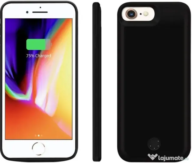 Husa antisoc cu Baterie Incorporata APPLE iPhone SE 2022 SE 2020 iPhone 7 8 6 6s