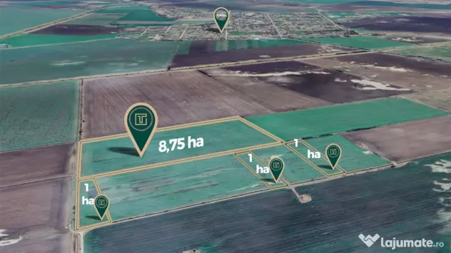 Teren agricol de 11,75 ha de vânzare, la 1,5 km de Turnu, j