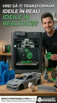 Servicii Printare 3D Profi - Rapiditate și Calitate (Bambu Lab)