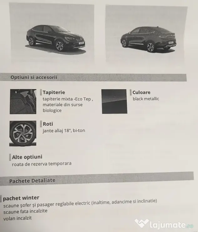 Vând Renault Arkana Techno full hibrid 145