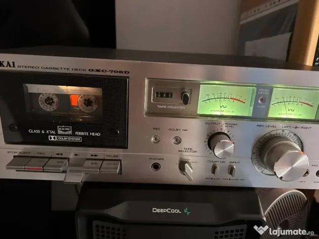 De vânzare Deck Cassette Vintage Akai GXC-706D – Made in Japan