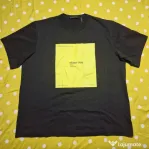 Helmut Lang Tricou Graphic Negru Bărbați XXL Nou fără etichetă Original
