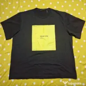 Helmut Lang Tricou Graphic Negru Bărbați XXL Nou fără etichetă Original