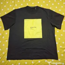 Helmut Lang Tricou Graphic Negru Bărbați XXL Nou fără etichetă Original