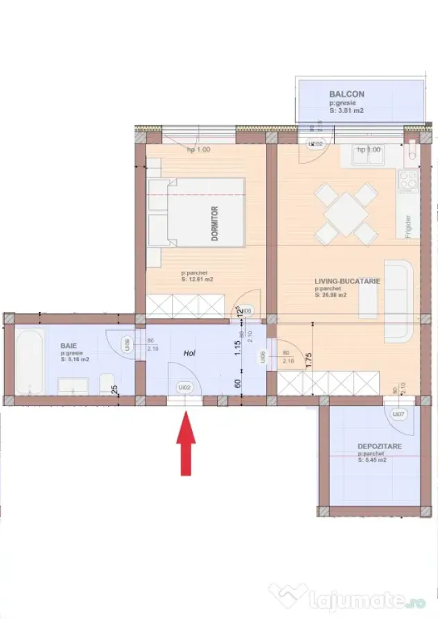 Proprietar – Apartament nou 2 camere, 51 mp utili + balcon | Subcetate City 2