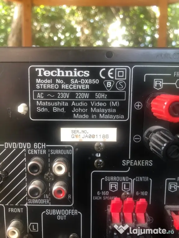 Amplituner receiver Technics SA-DX 850 defect