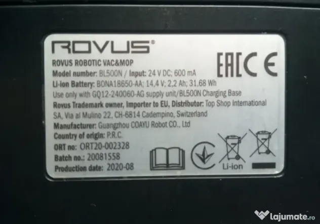 Aspirator Rovus Robot Vacc+Mop
