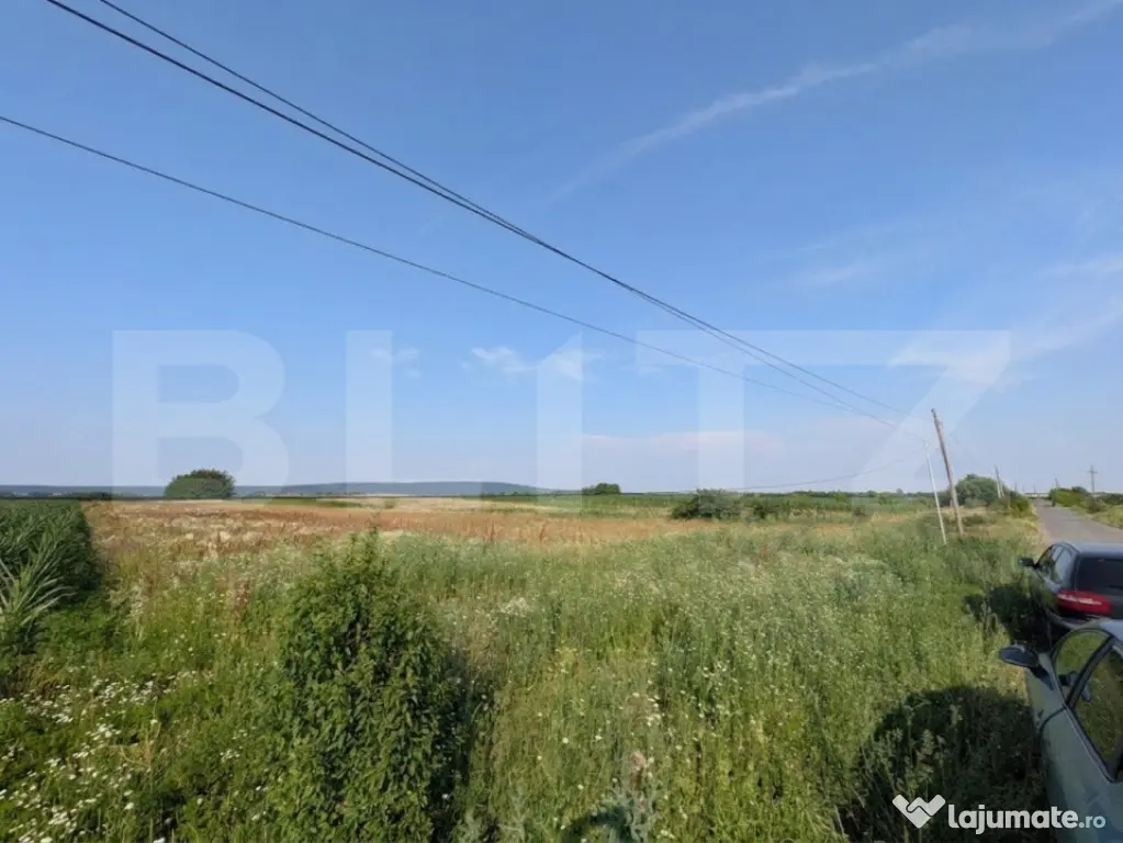 Teren de vanzare, 3.000 mp, utilități și acces asfaltat,