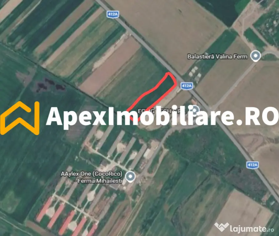 Teren Intravilan de vanzare Mihailesti | ApexImobiliare.ro
