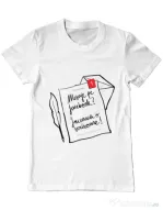 Tricou ADLER barbat Incearca o scrisoare Alb