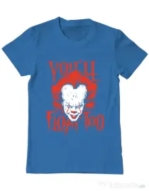 Tricou ADLER barbat You ll float too Albastru azuriu