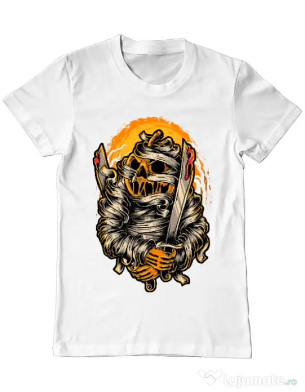 Tricou ADLER barbat Mumpkin Alb