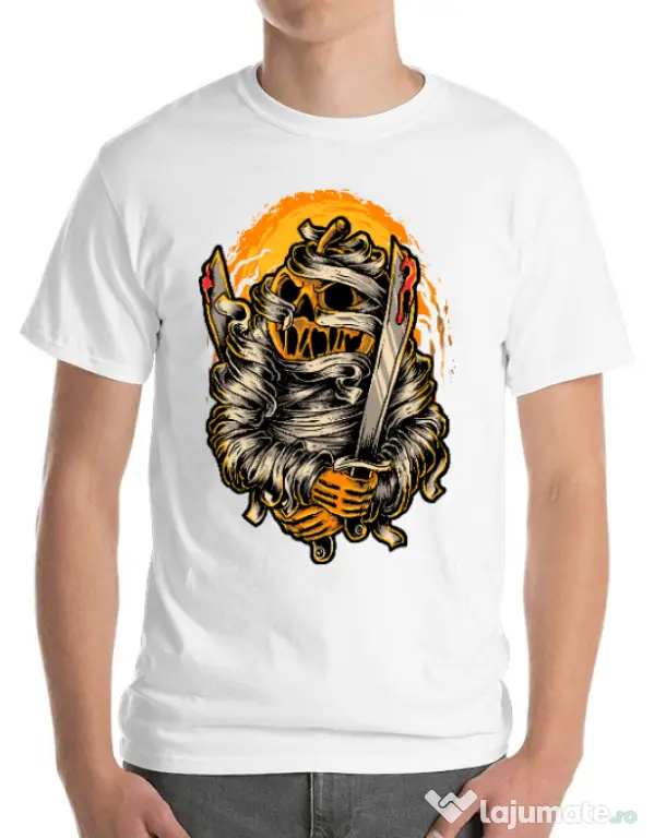 Tricou ADLER barbat Mumpkin Alb