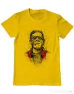 Tricou ADLER barbat Frankenscratch Galben