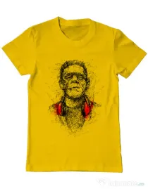 Tricou ADLER barbat Frankenscratch Galben