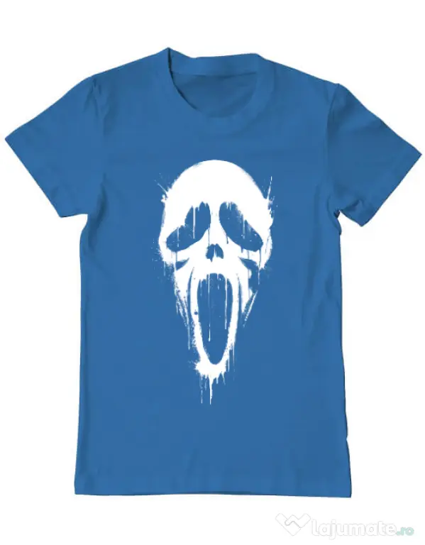 Tricou ADLER barbat Bloody scream Albastru azuriu