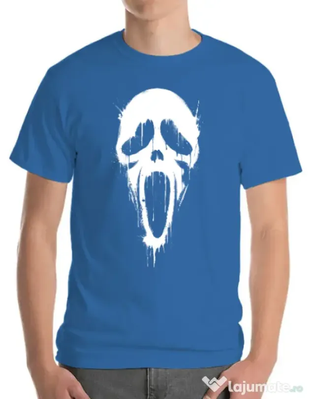 Tricou ADLER barbat Bloody scream Albastru azuriu